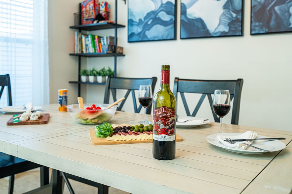 Spacious dining area
