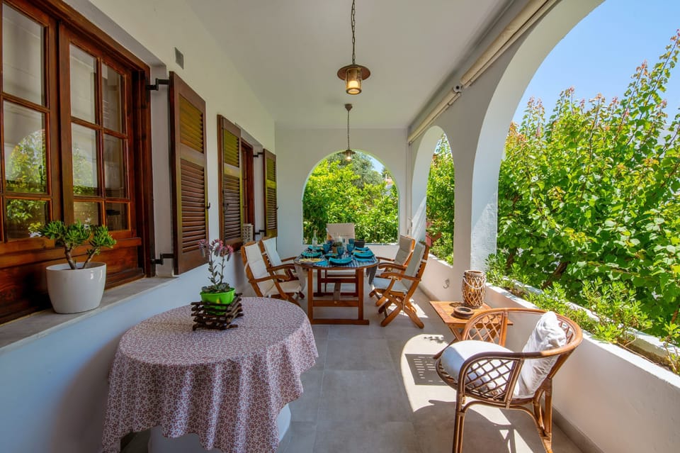 View of mature garden from the House