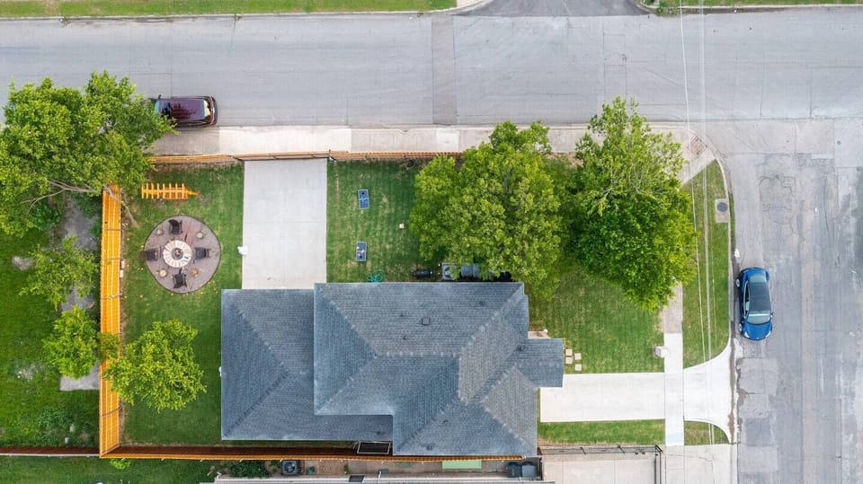 Birds eye view of the home! 