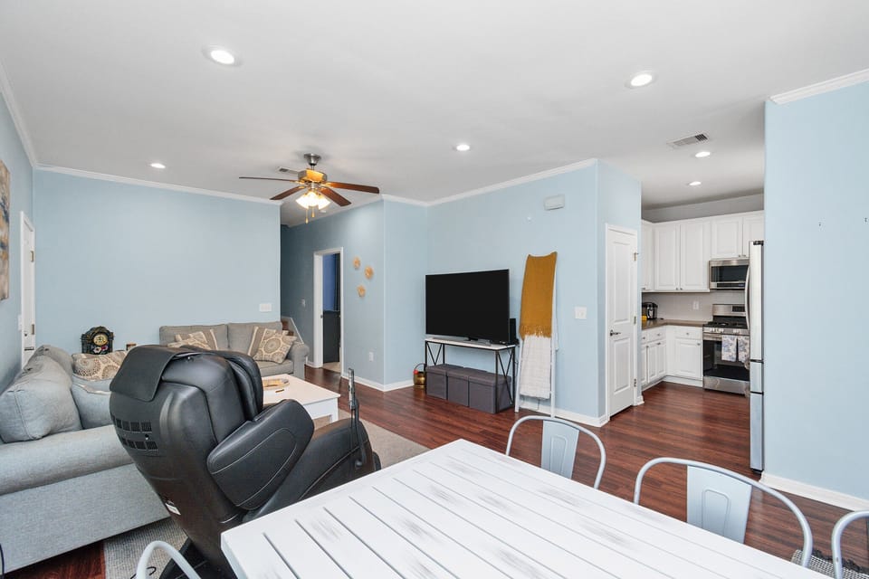 Living room opens up to the kitchen as well as the breakfast and dining area so everyone can be together but also separated as needed !!!
