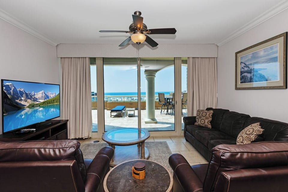 Living Room with Gulf Views
