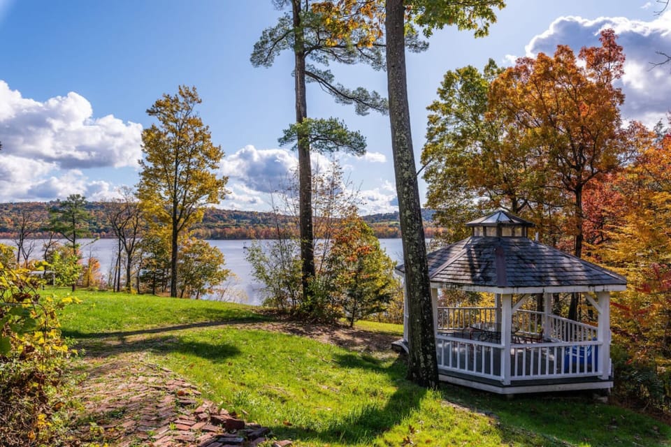 Enjoy lunch in the gazebo.