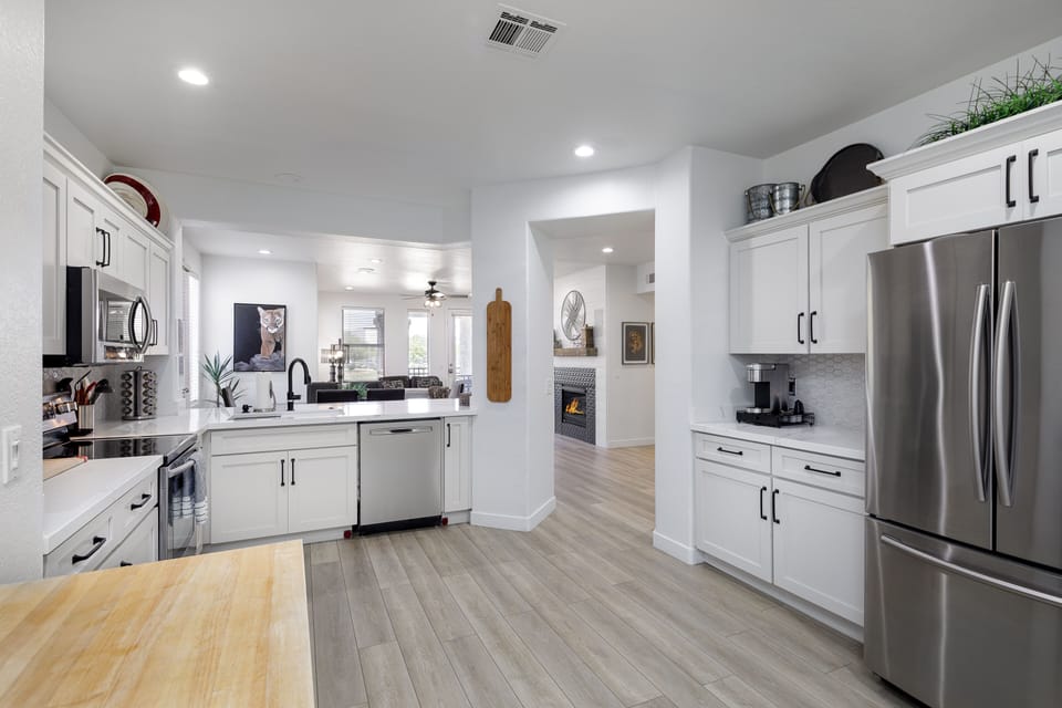 The large upgraded kitchen with everything you need!