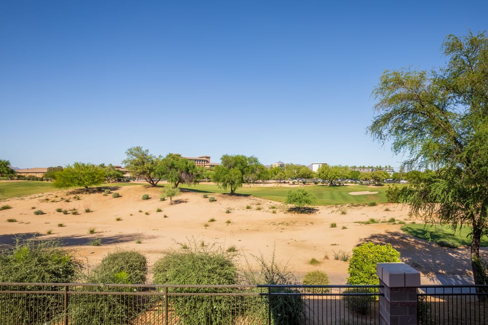 Views from the private balcony. 