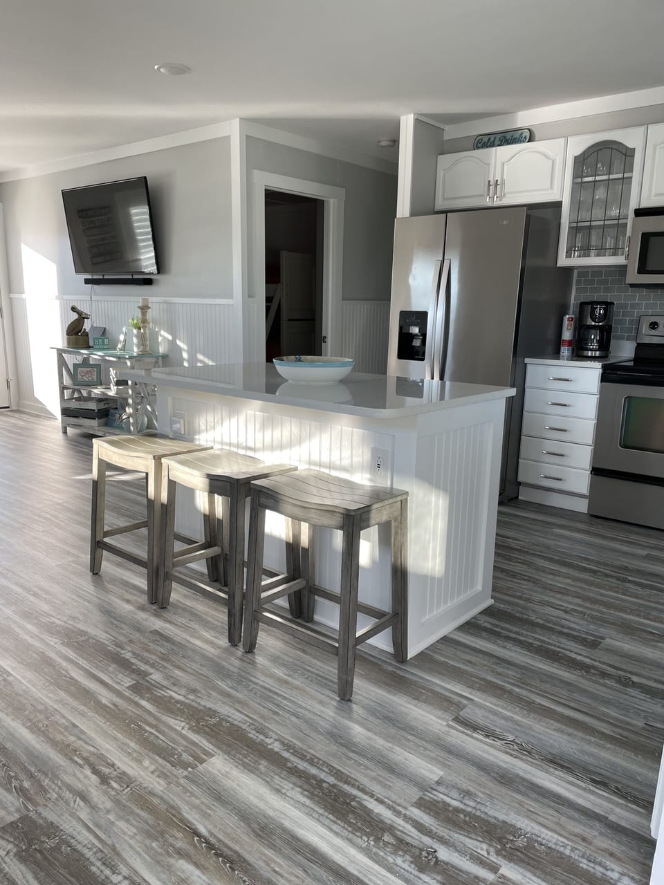 Plenty of space to prepare meals, work remotely, or hang out and enjoy
