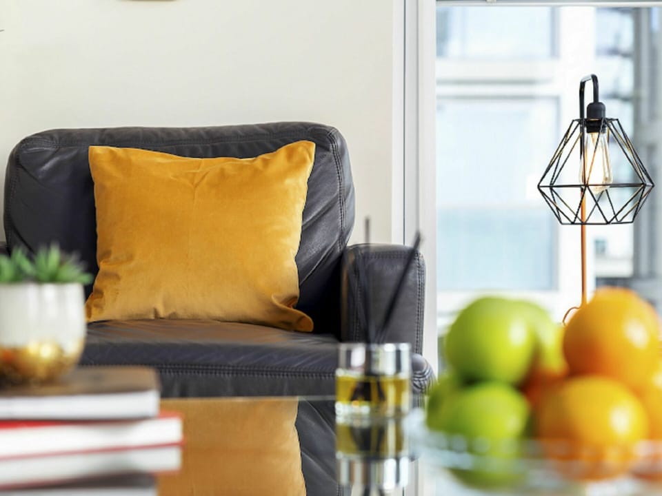 Table, Furniture, Property, Couch, Comfort, Plant, Wood, Rectangle, Textile, Yellow