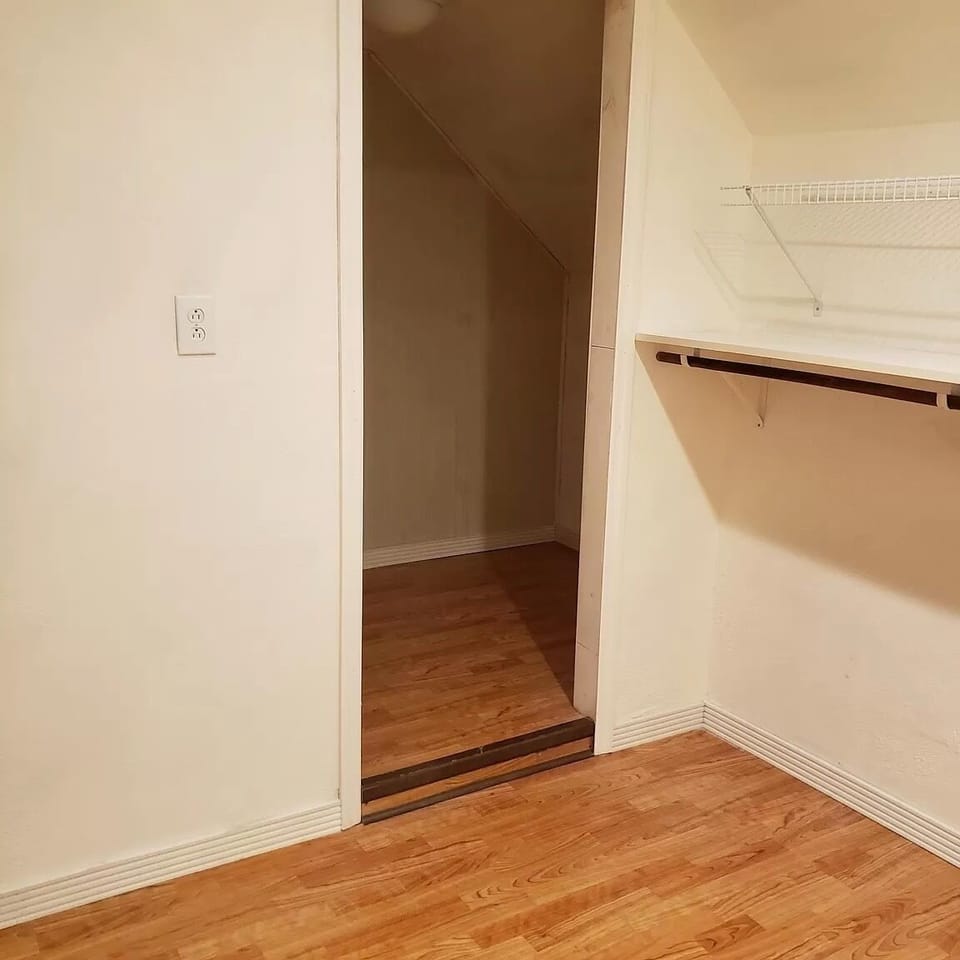 Upstairs closet