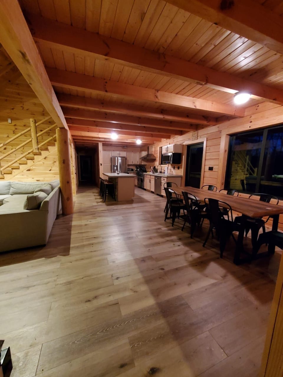 Dining room looking into kitchen