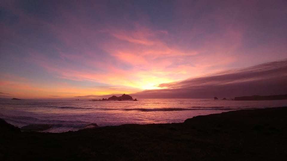 Pebble Beach at Sunset