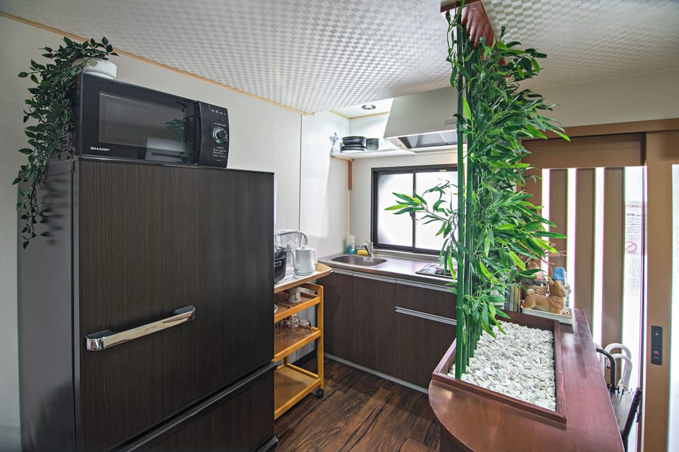 Comfort Villa, 1 Bedroom | Private kitchen | Full-size fridge, microwave, stovetop, electric kettle