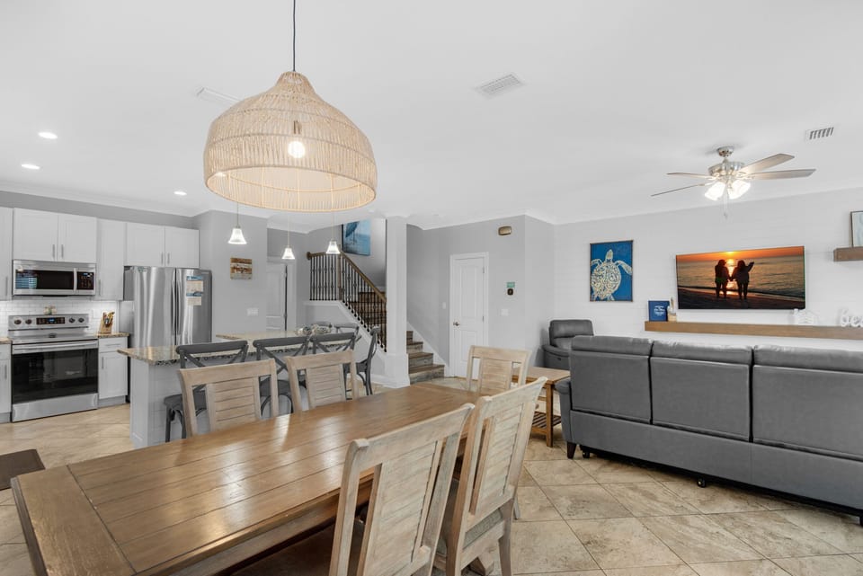 Dining to living room view