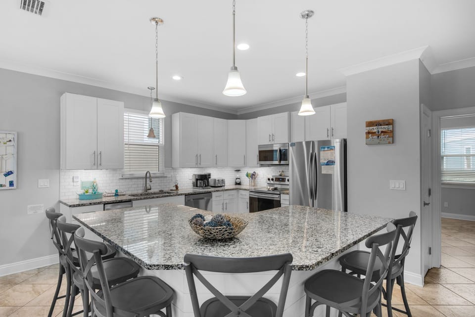 Large kitchen island