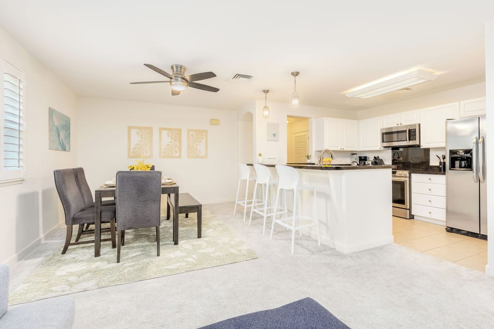 Kitchen island perfect for cooking, snacking, and gathering