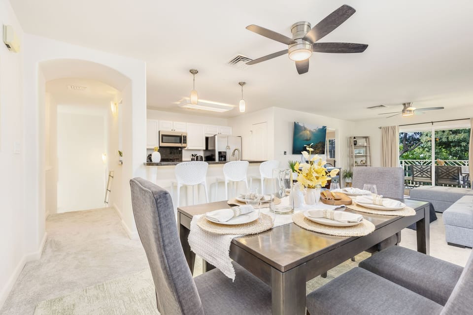 Enjoy meals together in this open dining space