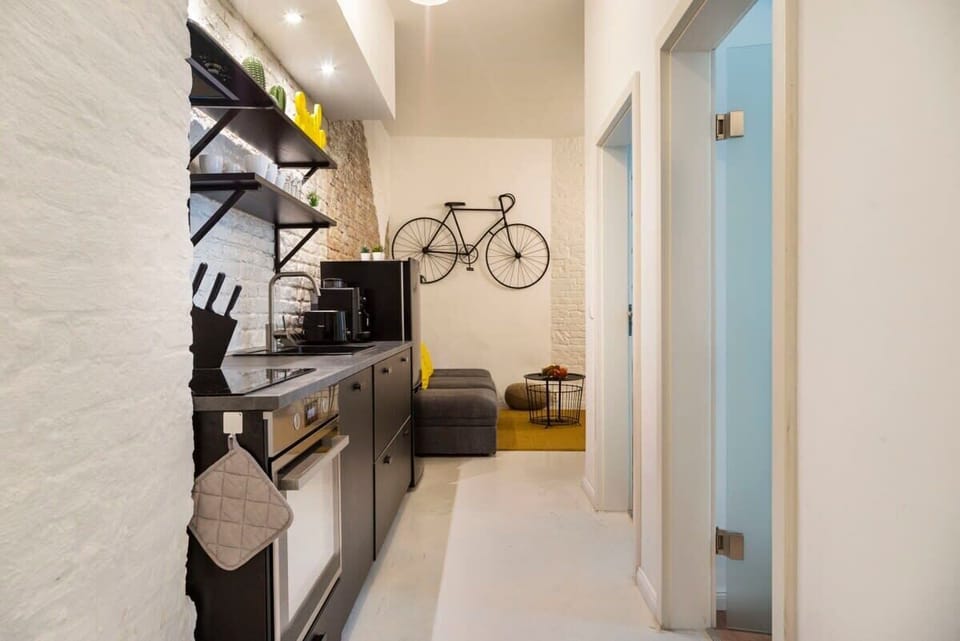 Black kitchenette