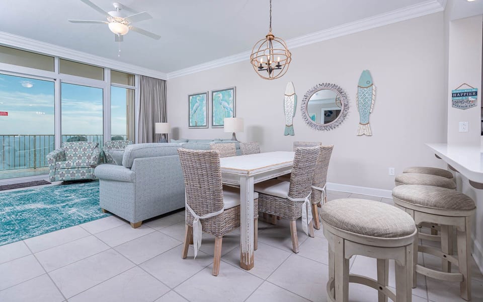 Savor a family meal or enjoy a fun game night with beach views and create lasting memories with loved ones