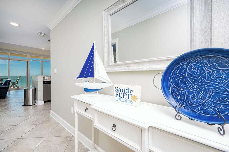 Step into a welcoming space, where coastal decor invites you to relax and embrace the beach atmosphere