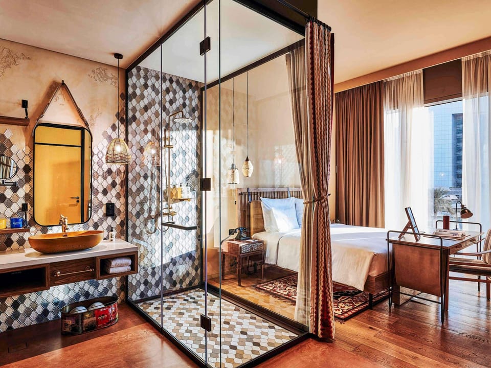 Medium Bedouin Room | Premium bedding, free minibar, in-room safe, individually decorated