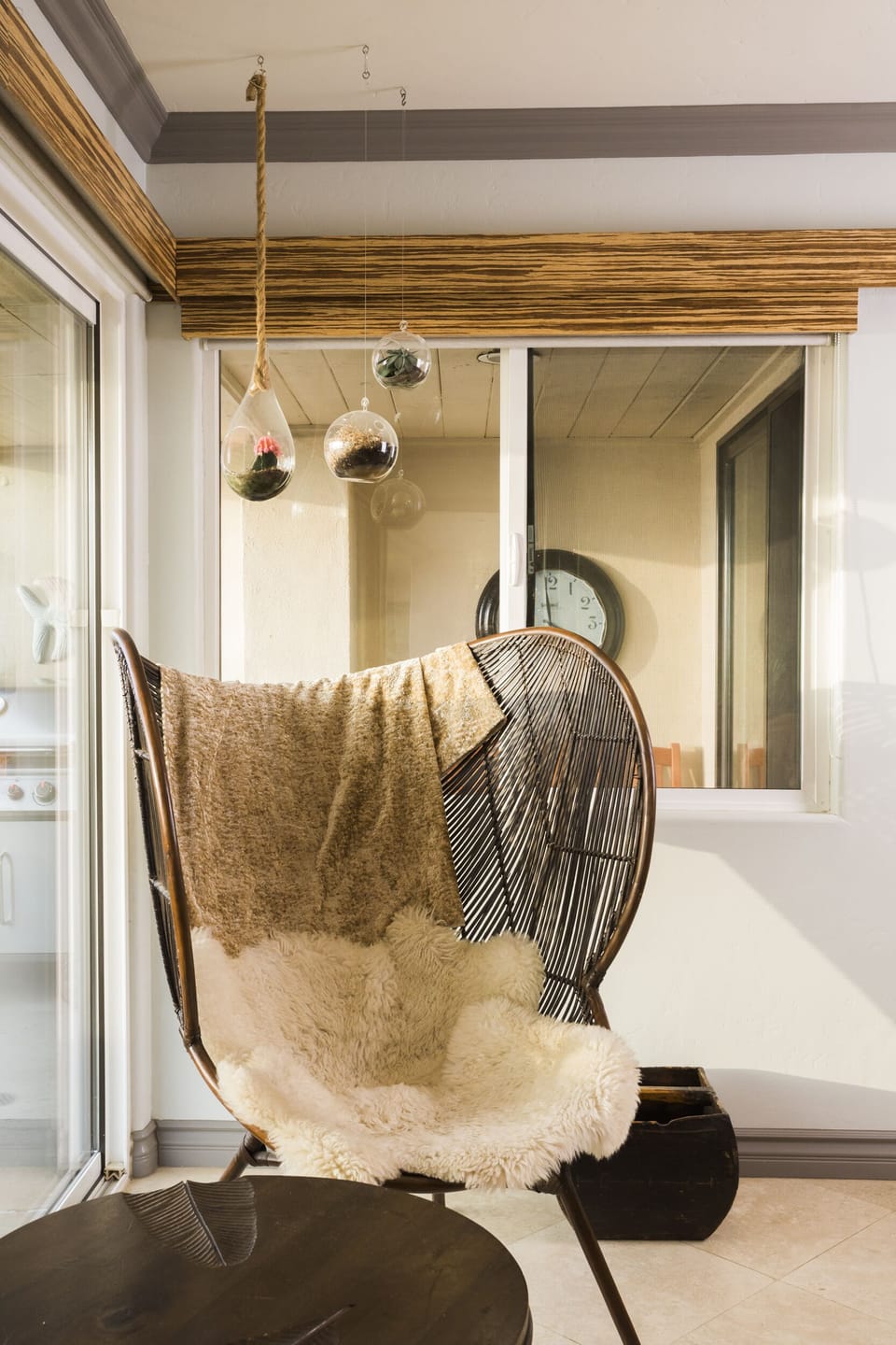 Lounge around and look out at the ocean from this perfect spot by the sliding door in the living rom.