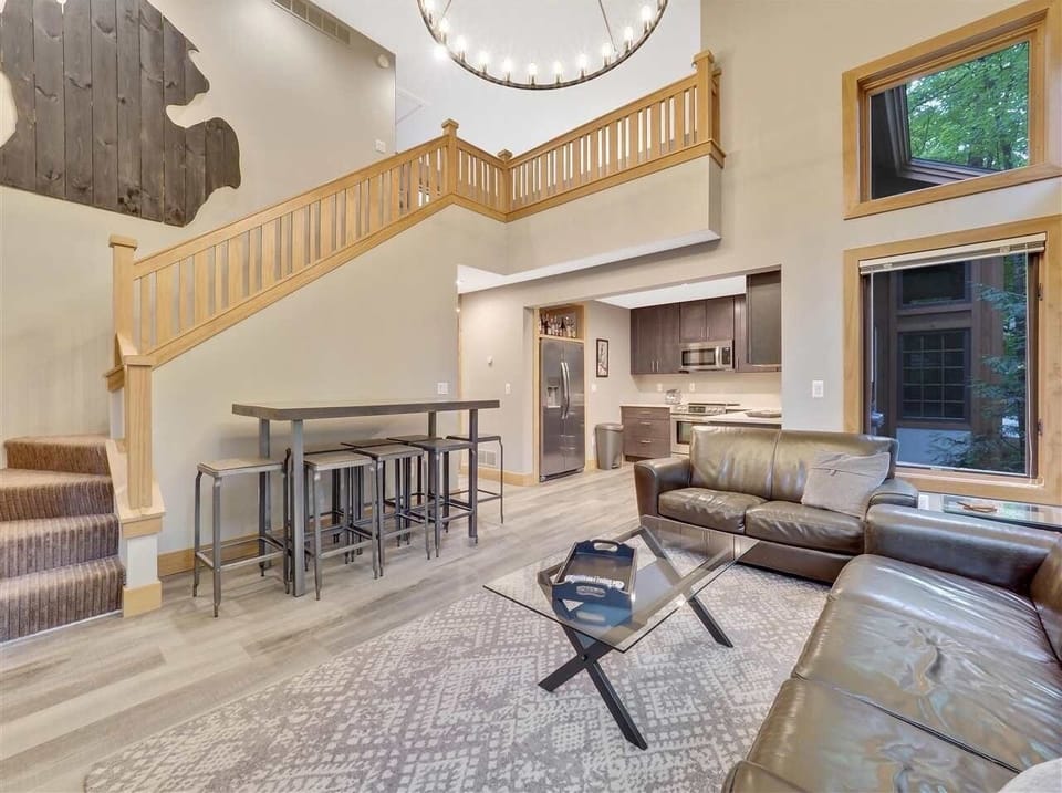 Main Living Room, the loft is now enclosed, see photo below...