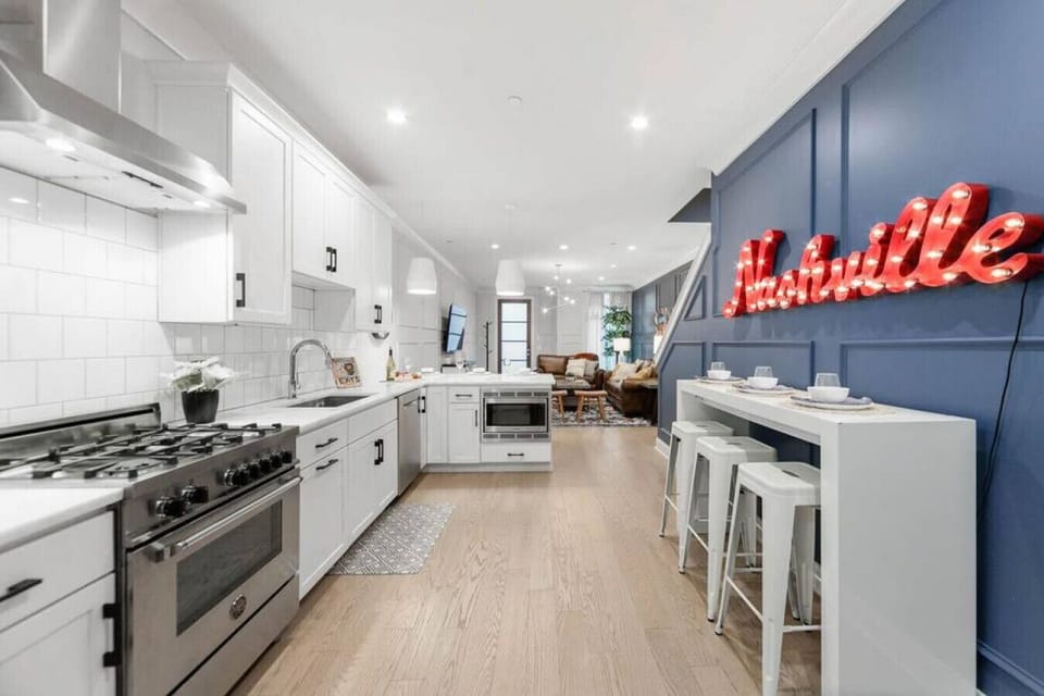The main level to cook, relax, and gather.