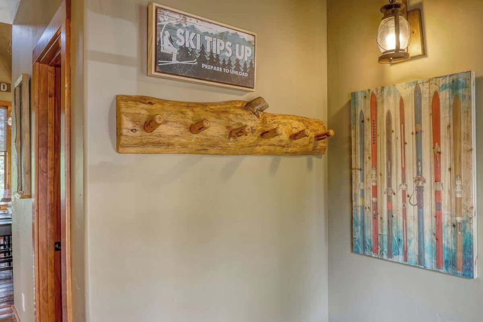 Decorative wall/skiis