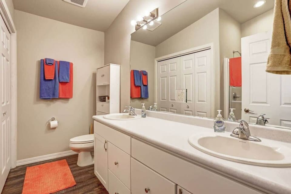 Full bathroom with walk-in shower