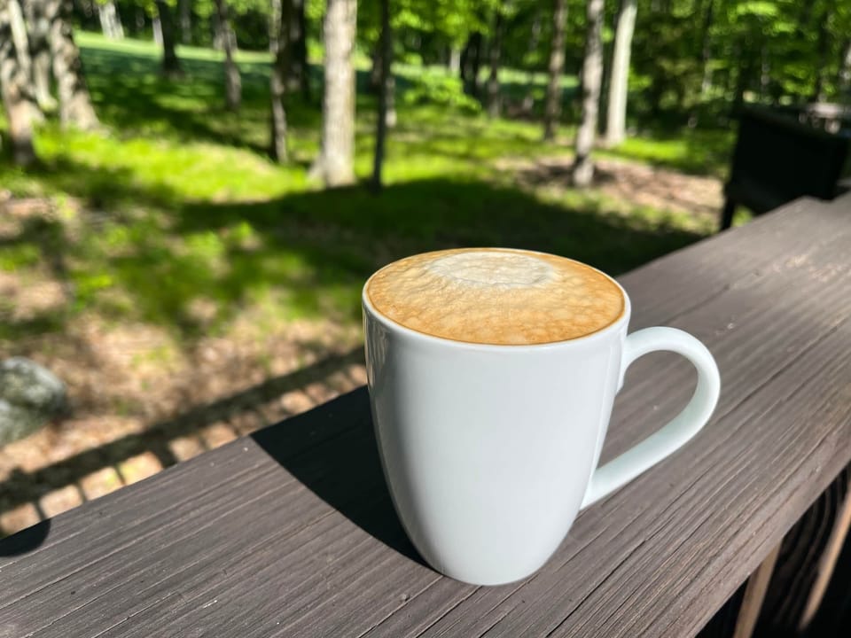 Morning coffee with a great view!