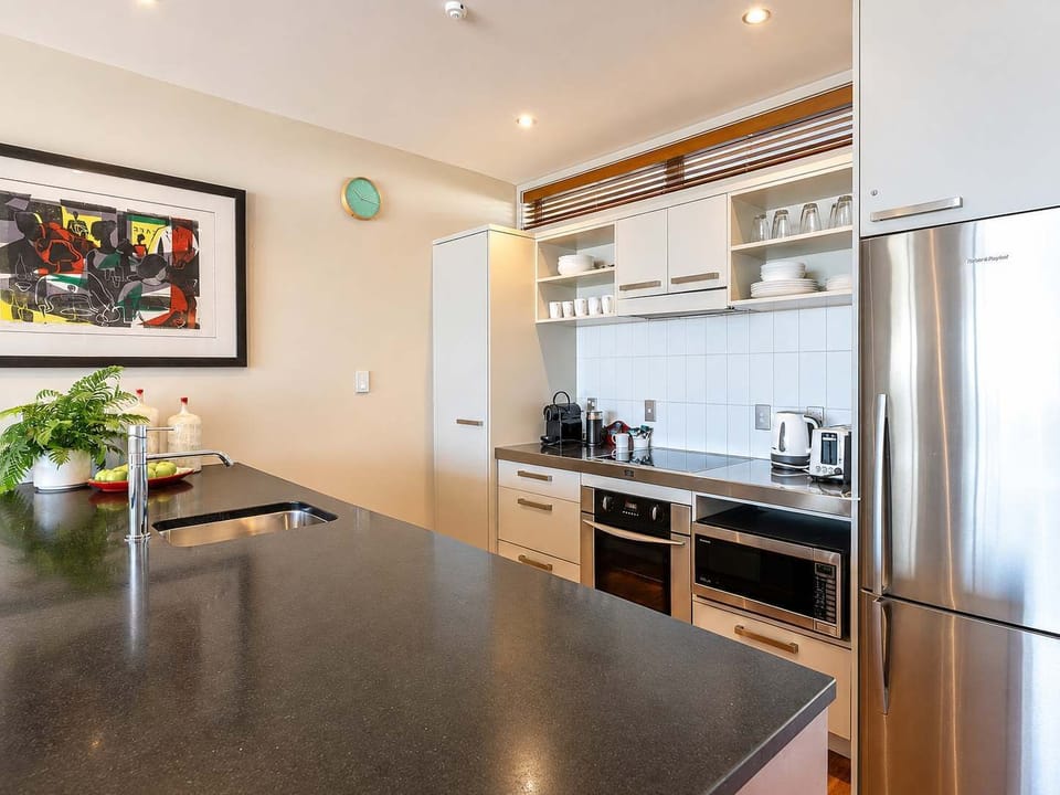 Kitchen with Nespresso coffee pod machine 