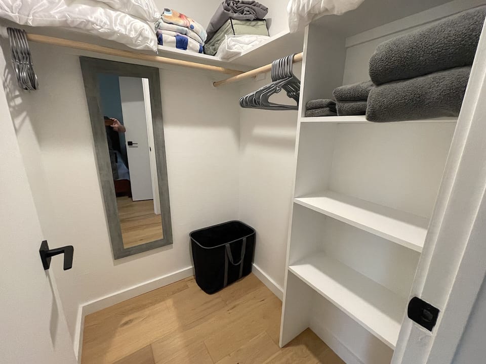 Huge walk-in master closet