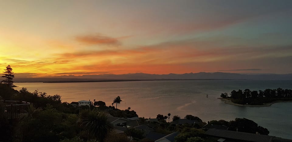 Sunset from the balcony
