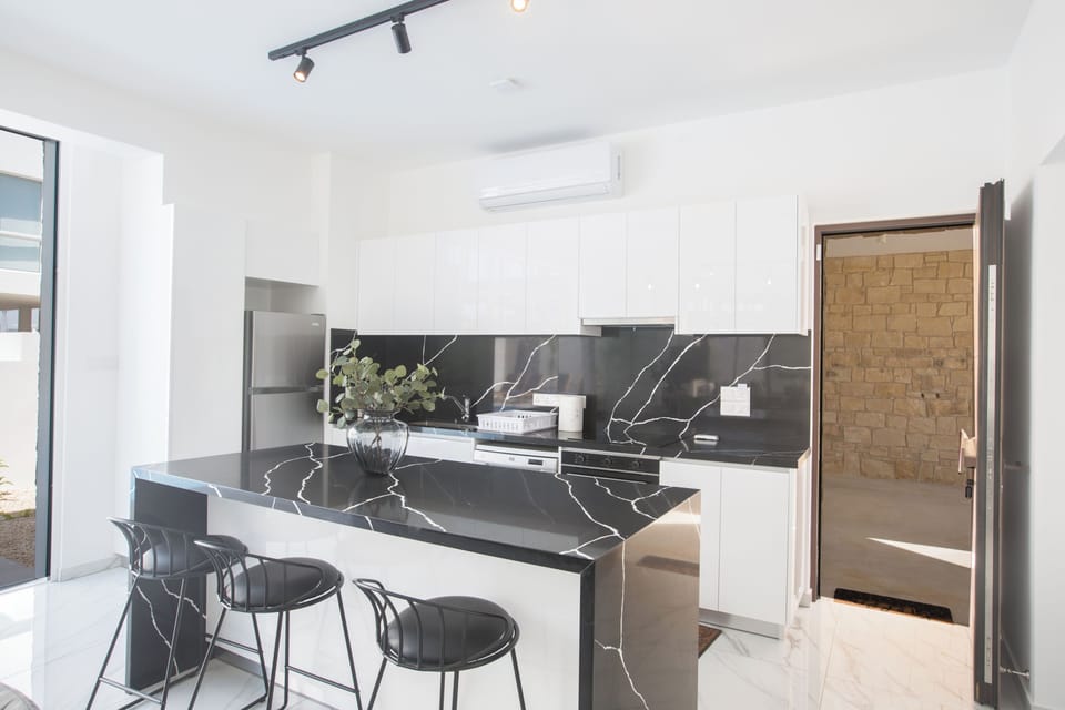 Villa, 4 Bedrooms, Terrace, Garden View | Private kitchen | Coffee/tea maker, microwave