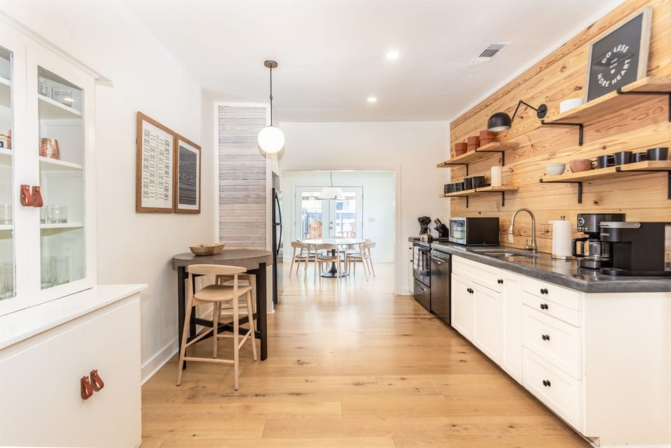 Open concept kitchen