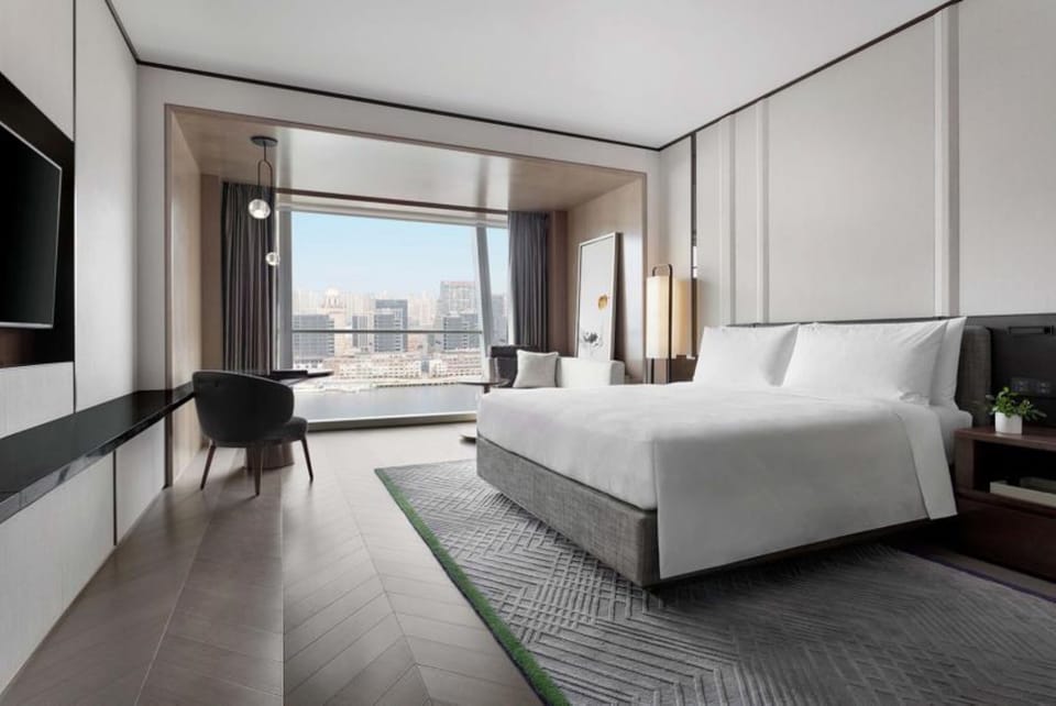 In-room safe, desk, laptop workspace, blackout drapes