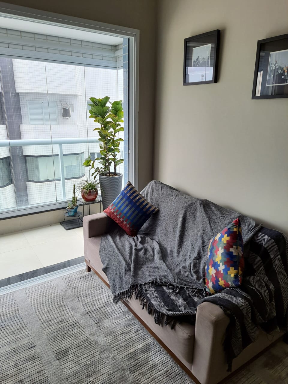 Living room and external area
