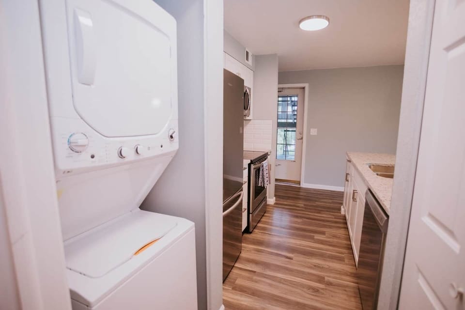 Wash and dry your clothes. We provide a couple detergent pods for you.