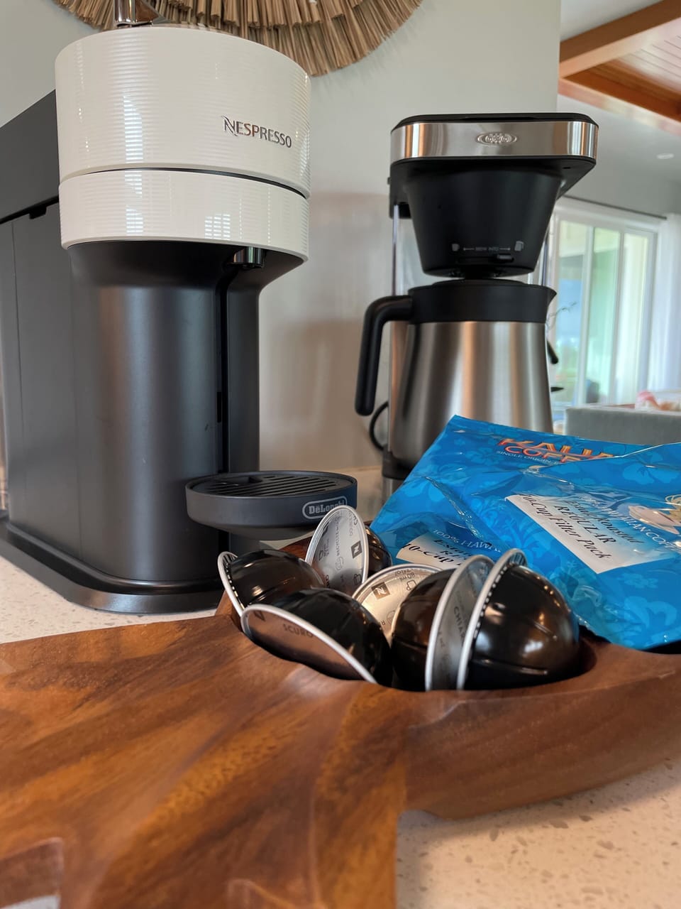 Coffee maker and Nespresso machine
