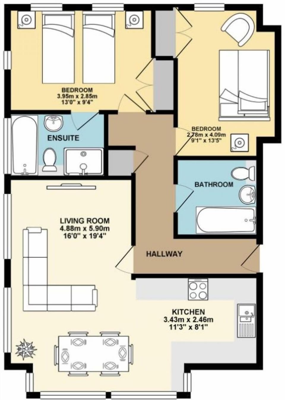 House | 2 bedrooms, WiFi