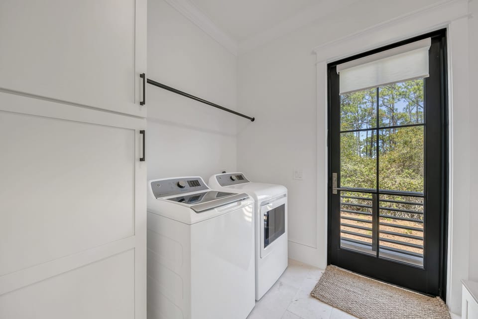 Washer and Dryer First Floor - Laundry room to back yard