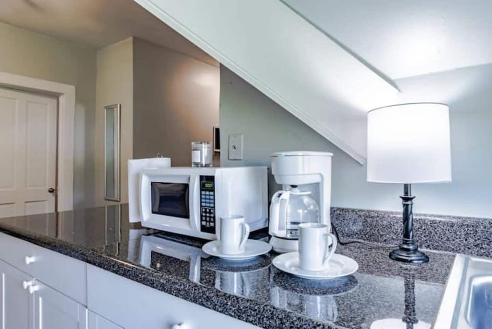 Microwave and coffee maker available!