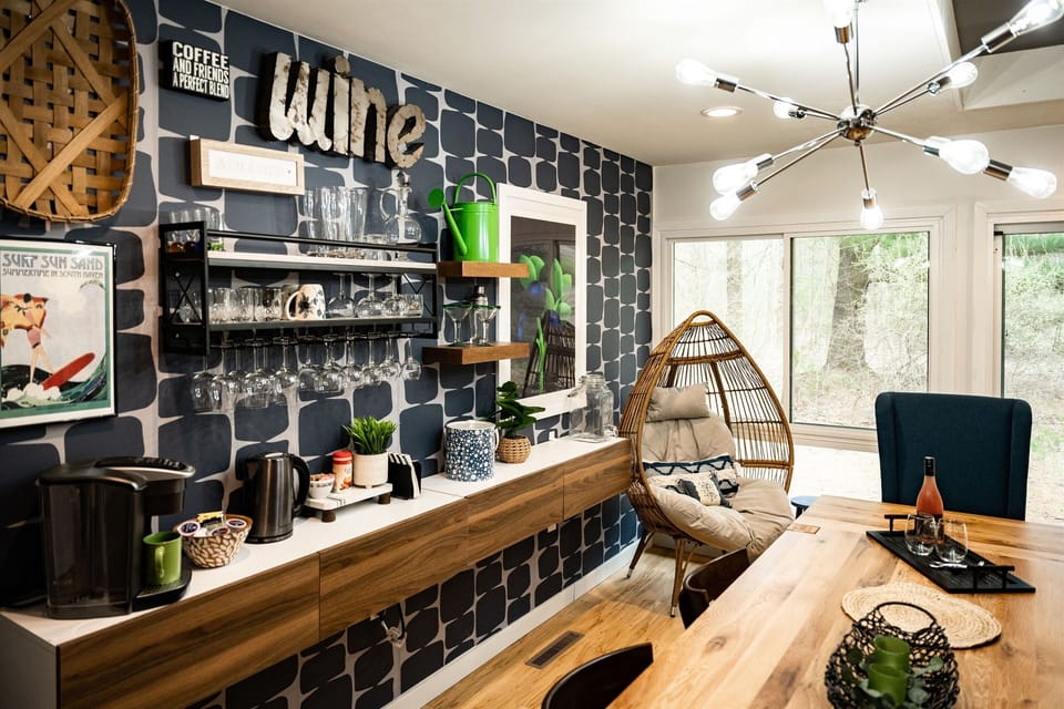 Sideboard coffee and wine bar