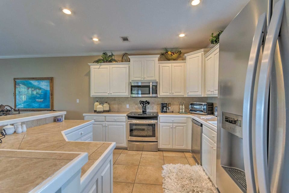 You'll have plenty of counter space for your culinary creations.