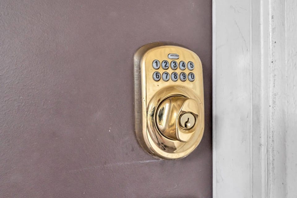 Keyless entry for our guests ~ no key required!