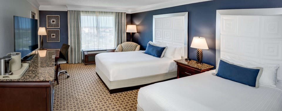Standard Room, 2 Double Beds | Premium bedding, pillowtop beds, in-room safe, desk