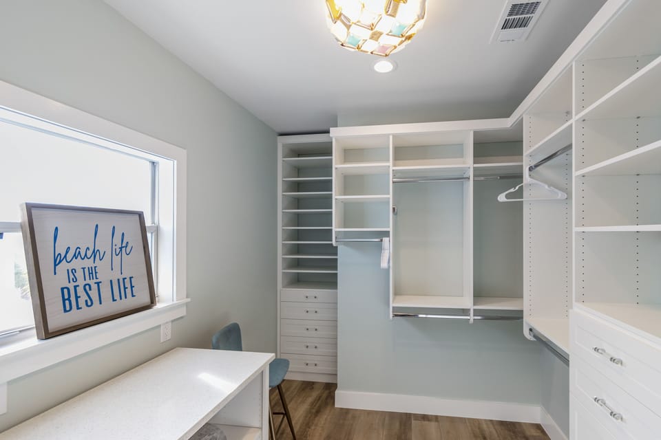 Huge primary closet