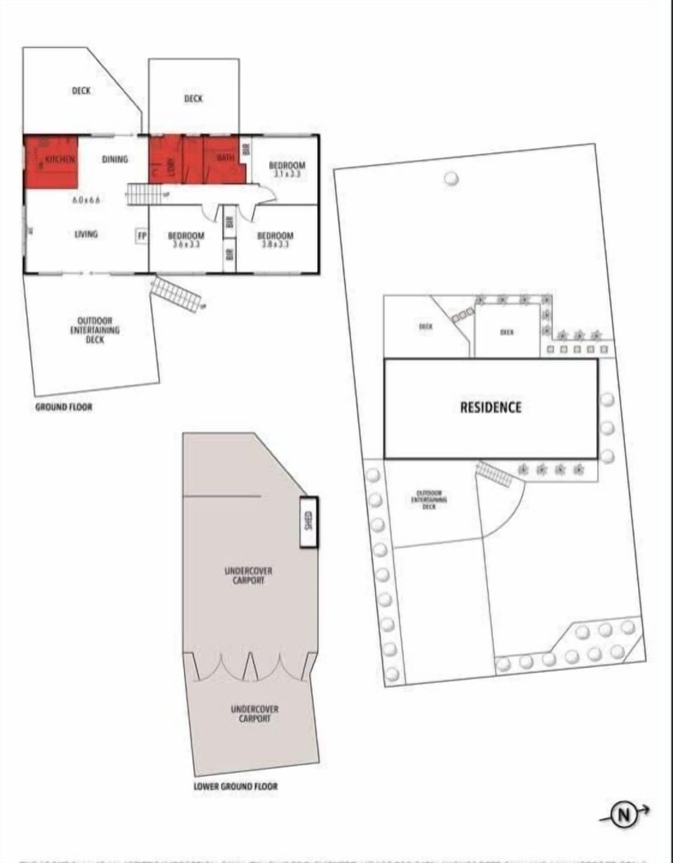Family friendly floorplan with open plan living and two spacious decks