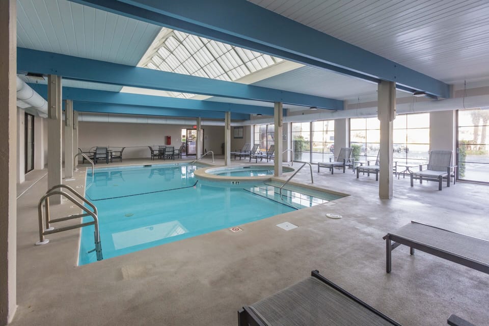 Indoor pool and hot tub