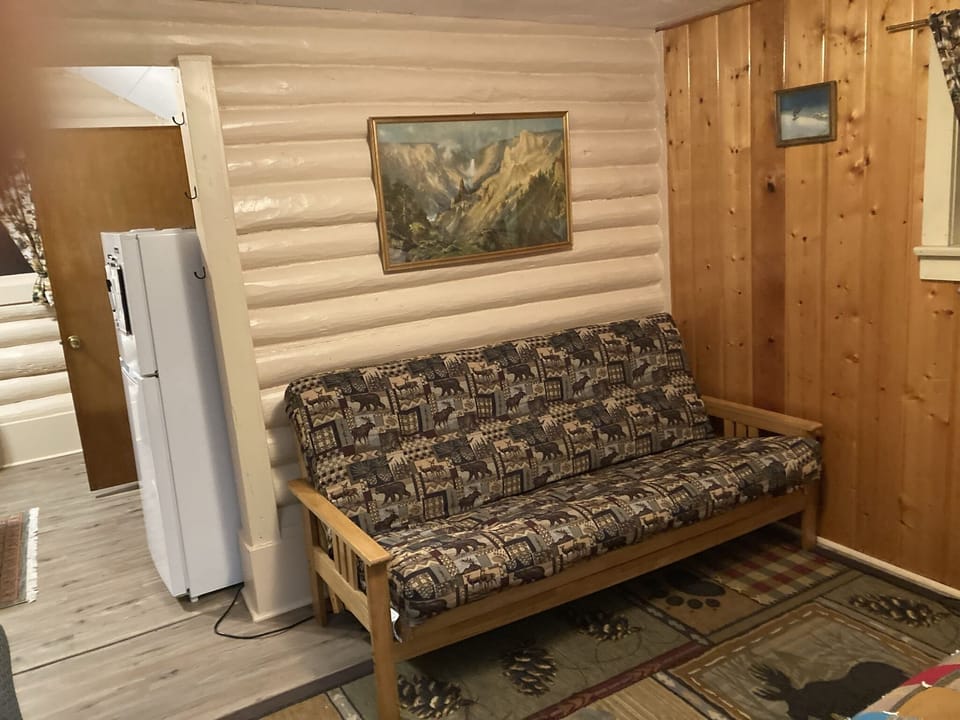 Very comfortable queen futon.sleeps 2.