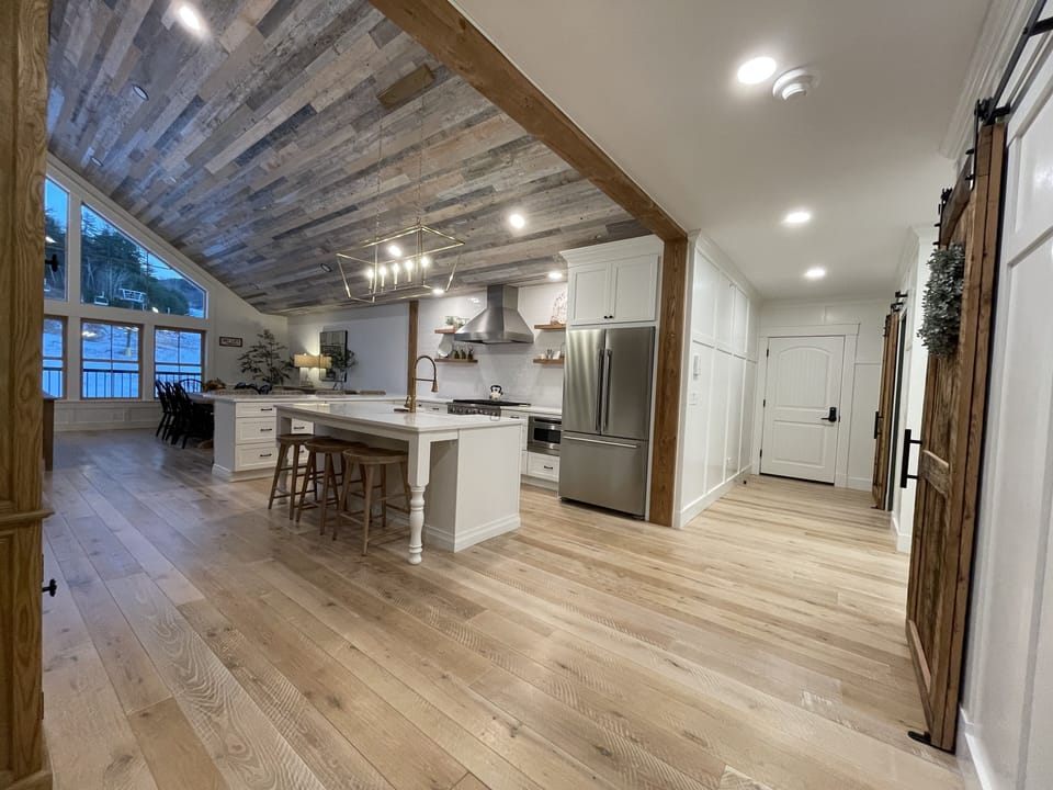 Kitchen and condo entrance