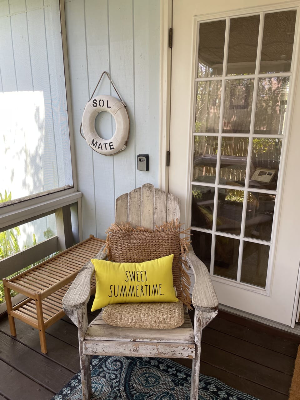 Relax in the screened-in porch ;)
